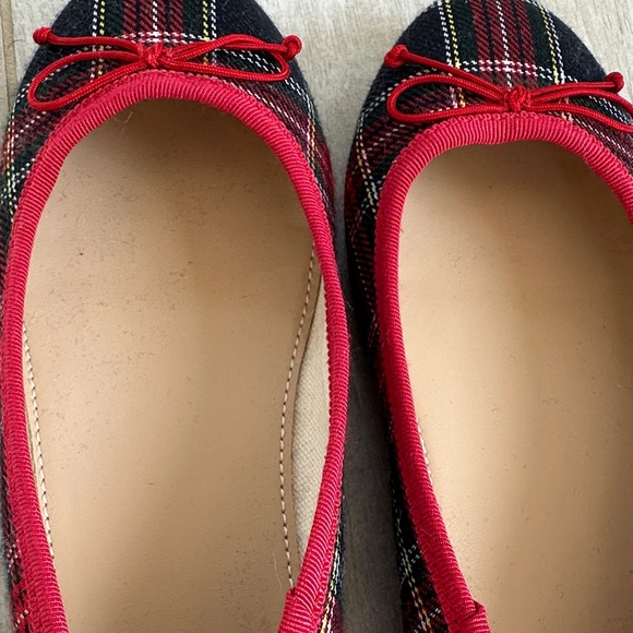 Crewcuts Girl’s Tartan Plaid Ballet Flats - Picture 8 of 8